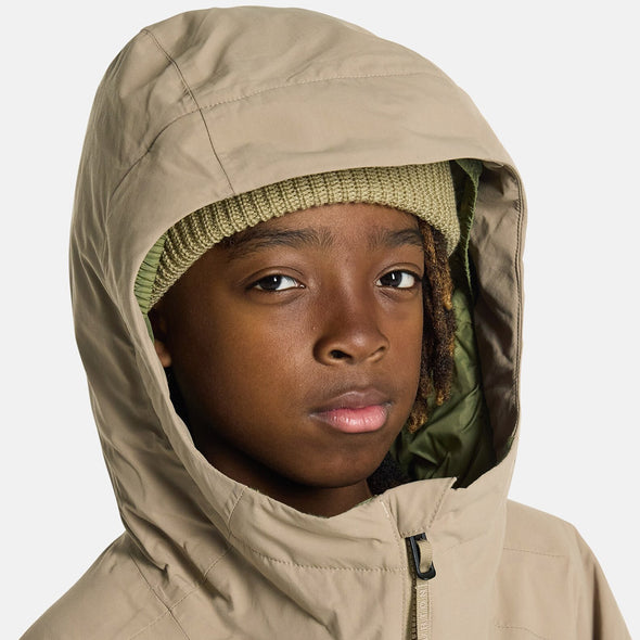 BURTON Kids' Hillslope Jacket 2026 - Summit Taupe/Forest Moss