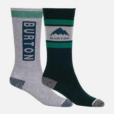 BURTON Kids' Midweight Weekend Sock 2-Pack - Deep Emerald