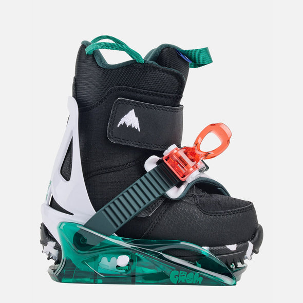 BURTON Kids' Mini Grom Bindings 2025 - Green/Multi