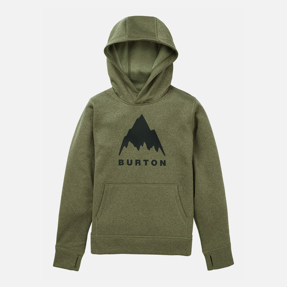 BURTON Kids' Oak Pullover Hood - Forest Moss Heather