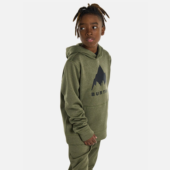 BURTON Kids' Oak Pullover Hood - Forest Moss Heather