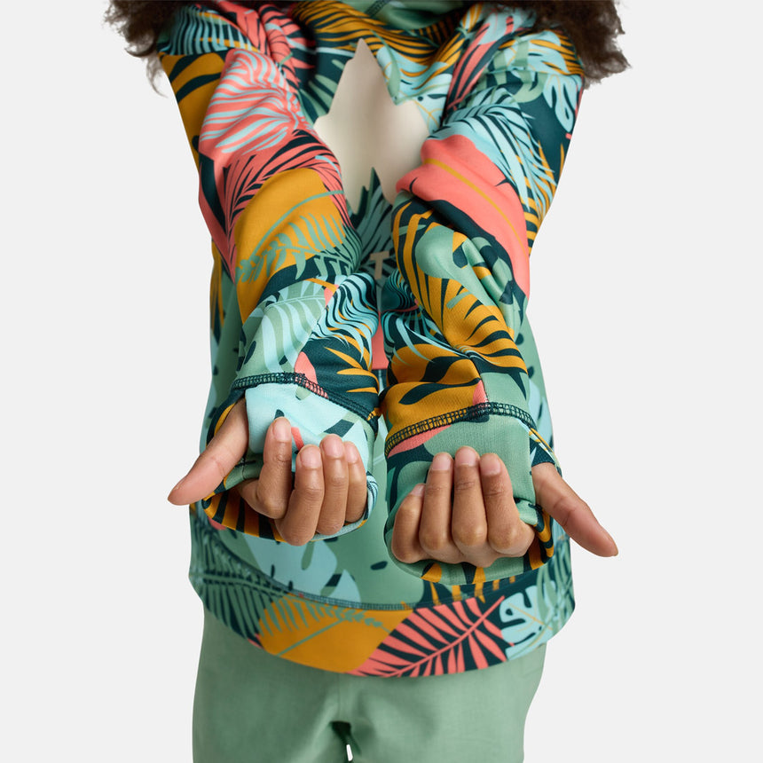 BURTON Kids' Oak Pullover Hood - Oversized Tropical