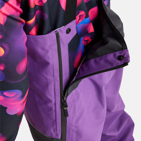 BURTON Kids' Outbeam 3L Bib Pant 2026 - Imperial Purple/True Black