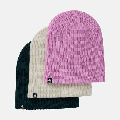 BURTON Kids' Recycled Dnd Beanie 3 Pack - Orchid Purple/Stout White/Deep Emerald