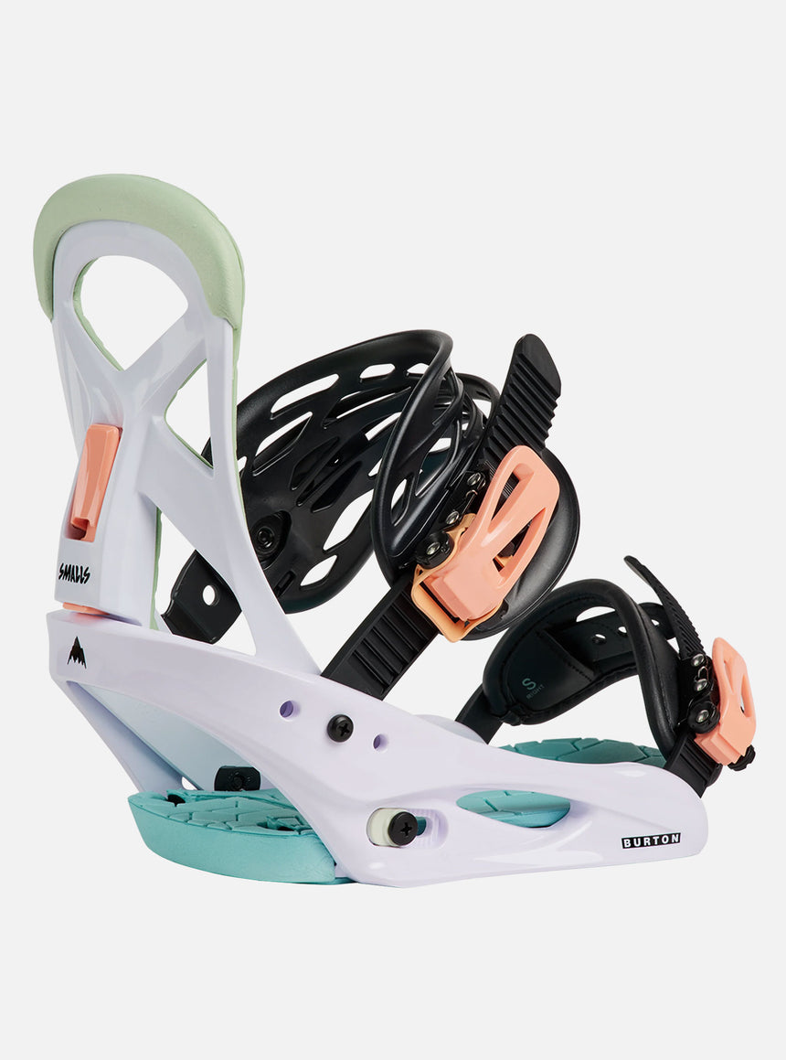 BURTON Kids' Smalls Bindings 2027 - White/Multi