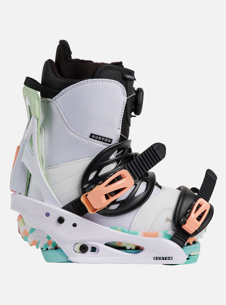 BURTON Kids' Smalls Bindings 2027 - White/Multi