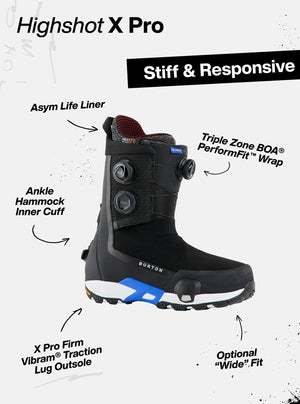 BURTON Men's Highshot X Pro Step On Boots 2027 - Black