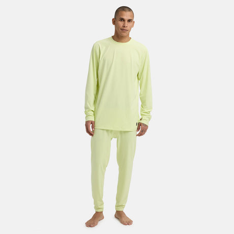BURTON Midweight Base Layer Crew - Glow Yellow Green