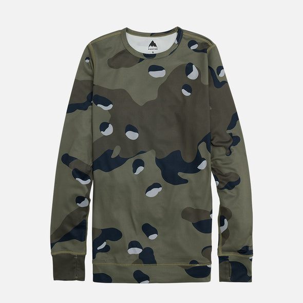 BURTON Midweight Base Layer Crew - Forest Moss Cookie Camo