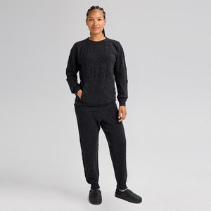 BURTON MINE77 3D Knit Merino Crew - Charcoal