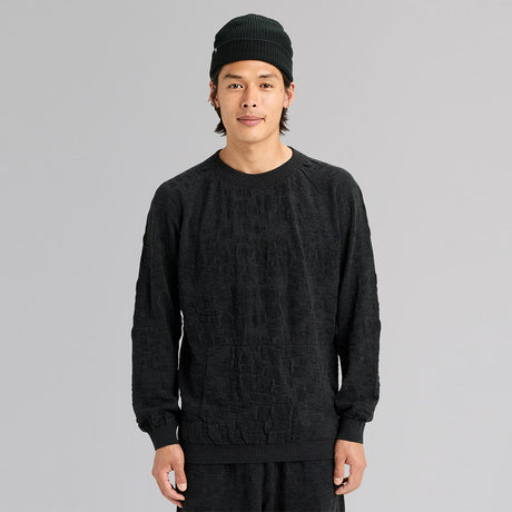 BURTON MINE77 3D Knit Merino Crew - Charcoal