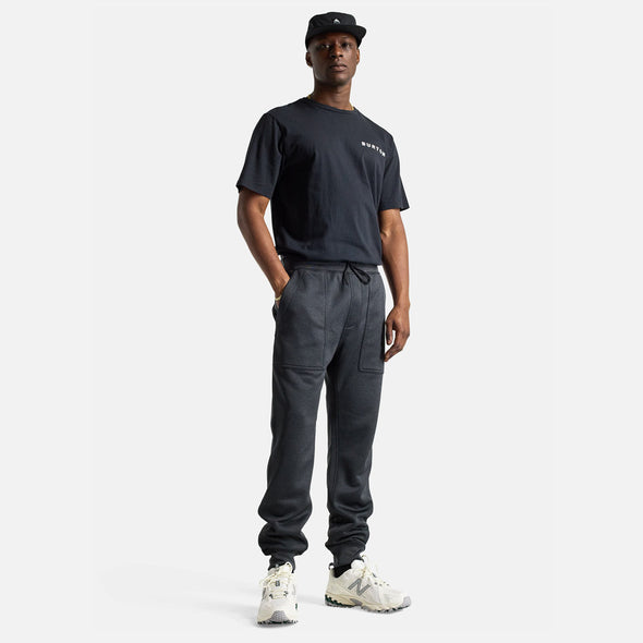 BURTON Oak Fleece Pant - True Black Heather