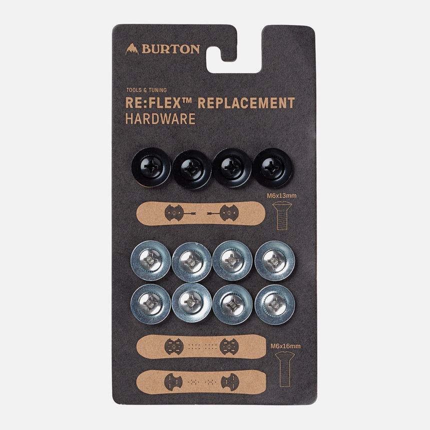 BURTON M6 Replacement Hardware - Silver/Black