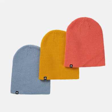 BURTON Recycled Dnd Beanie 3 Pack - Goldenrod/Dusty Blue/Peach Echo