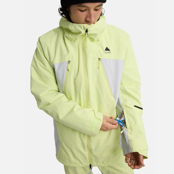 BURTON Reserve 2L 3-In-1 Jacket 2026 - Glow Yellow Green/Gray Cloud