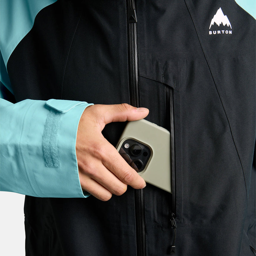 BURTON Reserve 3L Jacket - True Black/Light Teal