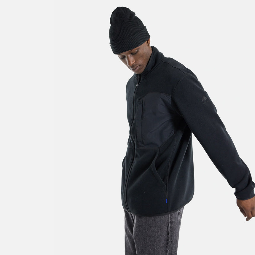 BURTON Runin Fleece Full Zip - True Black