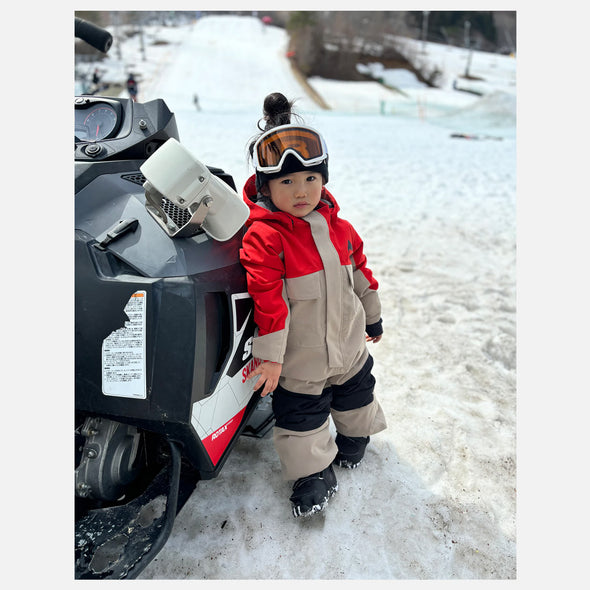 BURTON Toddlers' 2L One Piece 2026 - Flame Scarlet/Summit Taupe