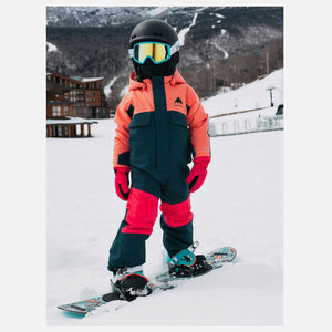 BURTON Toddlers' 2L One Piece 2026 - Peach Echo/Deep Emerald
