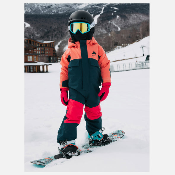 BURTON Toddlers' 2L One Piece 2026 - Peach Echo/Deep Emerald