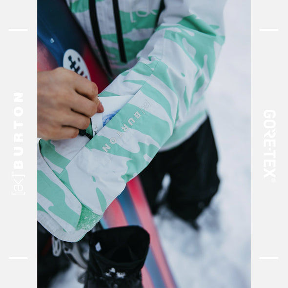 BURTON Women's [ak] Gore-Tex 2L Embark Jacket 2025 - Oversized Zebra