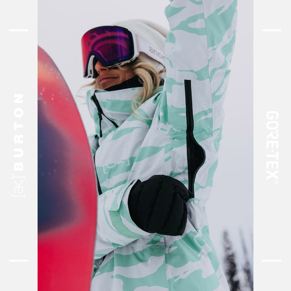 BURTON Women's [ak] Gore-Tex 2L Embark Jacket 2025 - Oversized Zebra