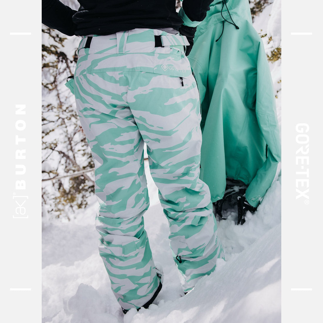 BURTON Women's [ak] Gore-Tex 2L Summit Pant 2025 - Oversized Zebra