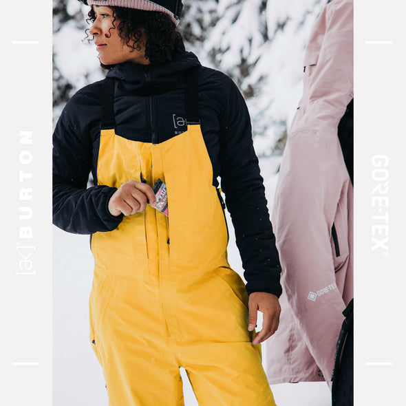 BURTON Women's [ak] Gore-Tex 3L Kimmy Bib Pant 2025 - Goldenrod