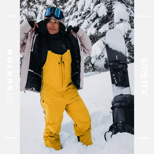 BURTON Women's [ak] Gore-Tex 3L Kimmy Bib Pant 2025 - Goldenrod