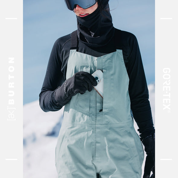 BURTON Women's [ak] Gore-Tex 3L Kimmy Bib Pant 2025 - Petrol Green