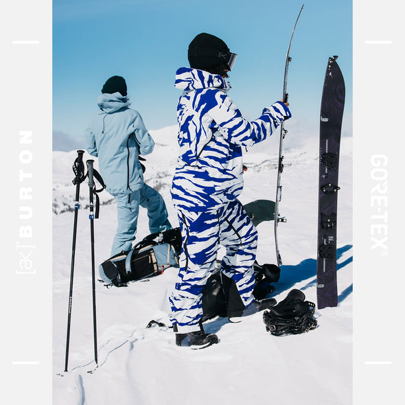 BURTON Women's [ak] Gore-Tex 3L Tuvak Pant 2025 - Oversized Zebra Jake Blue