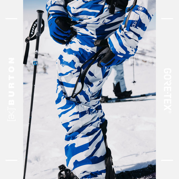 BURTON Women's [ak] Gore-Tex 3L Tuvak Pant 2025 - Oversized Zebra Jake Blue