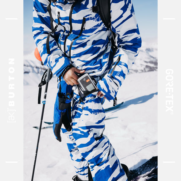 BURTON Women's [ak] Gore-Tex 3L Tuvak Pant 2025 - Oversized Zebra Jake Blue