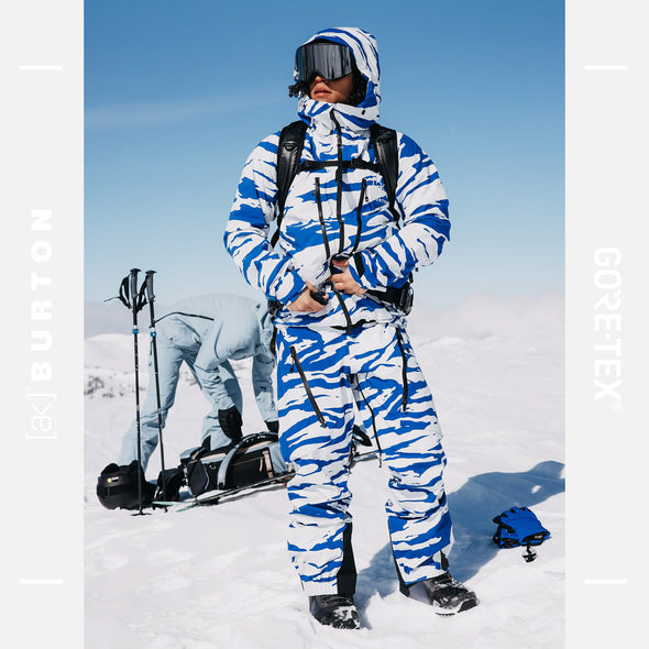 BURTON Women's [ak] Gore-Tex 3L Tuvak Pant 2025 - Oversized Zebra Jake Blue