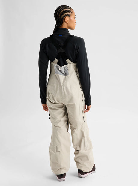 BURTON Women's [ak] Cyclic Gore-Tex 2L Bib Pant 2027 - Chinchilla Gray