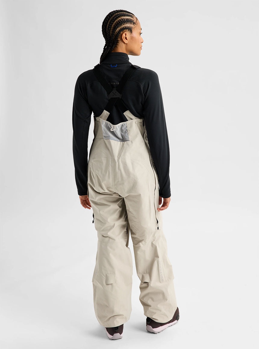 BURTON Women's [ak] Cyclic Gore-Tex 2L Bib Pant 2027 - Chinchilla Gray