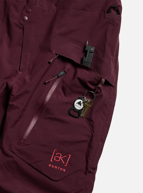 BURTON Women's [ak] Cyclic Gore-Tex 2L Bib Pant 2027 - Rum Raisin