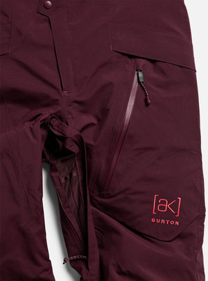 BURTON Women's [ak] Cyclic Gore-Tex 2L Bib Pant 2027 - Rum Raisin