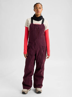 BURTON Women's [ak] Cyclic Gore-Tex 2L Bib Pant 2027 - Rum Raisin