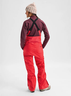 BURTON Women's [ak] Kimmy Gore-Tex 3L Bib Pant 2027 - Hot Tamale