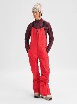 BURTON Women's [ak] Kimmy Gore-Tex 3L Bib Pant 2027 - Hot Tamale