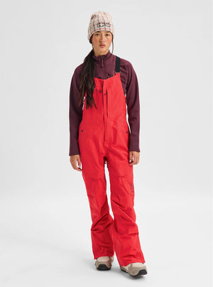 BURTON Women's [ak] Kimmy Gore-Tex 3L Bib Pant 2027 - Hot Tamale