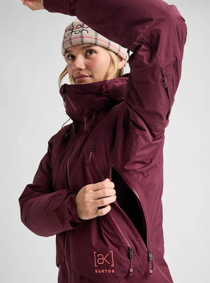 BURTON Women's [ak] Swash Down Insulated Gore-Tex 2L Jacket 2027 - Rum Raisin