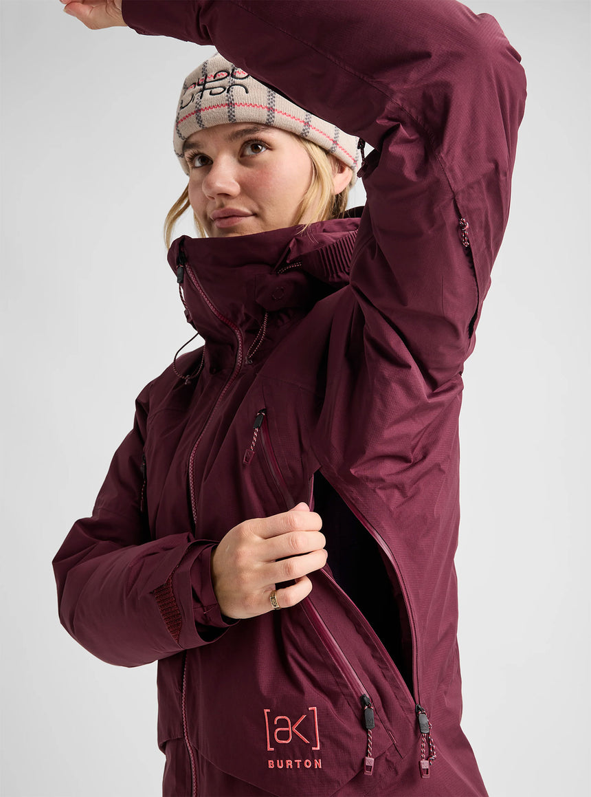 BURTON Women's [ak] Swash Down Insulated Gore-Tex 2L Jacket 2027 - Rum Raisin