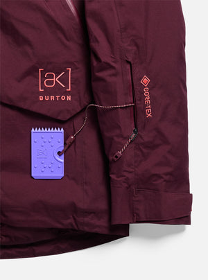 BURTON Women's [ak] Swash Down Insulated Gore-Tex 2L Jacket 2027 - Rum Raisin