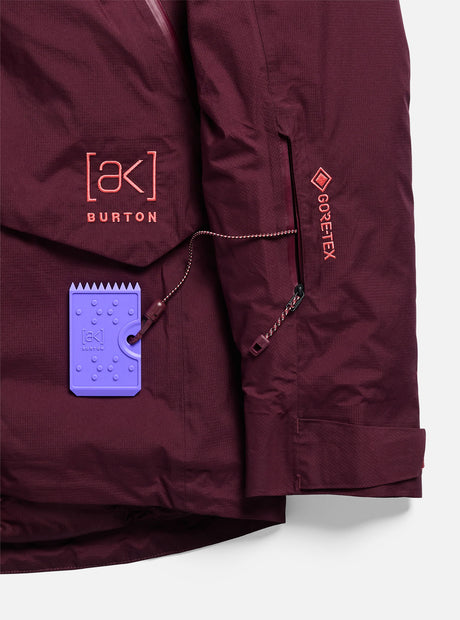 BURTON Women's [ak] Swash Down Insulated Gore-Tex 2L Jacket 2027 - Rum Raisin