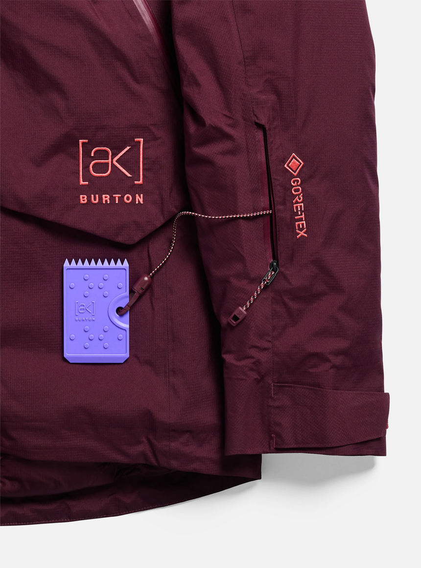 BURTON Women's [ak] Swash Down Insulated Gore-Tex 2L Jacket 2027 - Rum Raisin