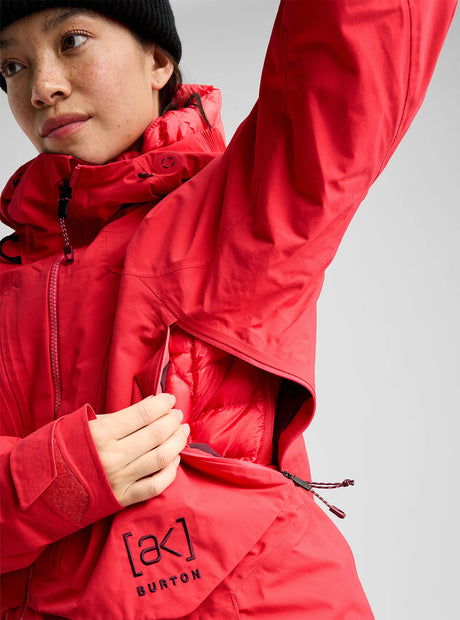 BURTON Women's [ak] Swash Synthetic Insulated Gore-Tex 2L Jacket 2027 - Hot Tamale