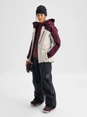BURTON Women's [ak] Swash Synthetic Insulated Gore-Tex 2L Jacket 2027 - Rum Raisin/Chinchilla Gray