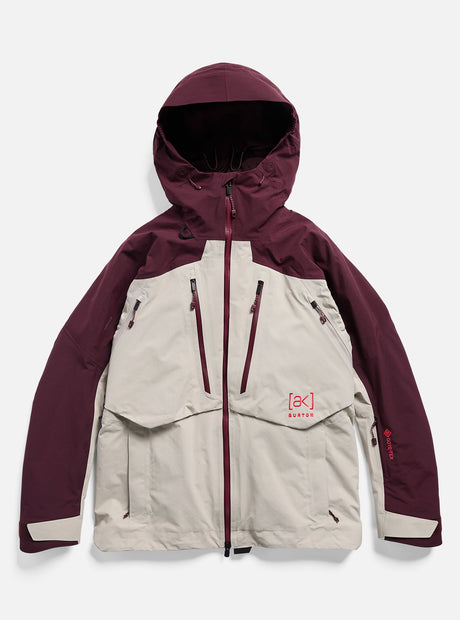 BURTON Women's [ak] Swash Synthetic Insulated Gore-Tex 2L Jacket 2027 - Rum Raisin/Chinchilla Gray